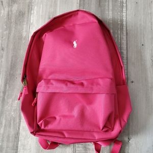 Polo Ralph Lauren Polo Ponny Canvas Backpack Sport Pink NWT